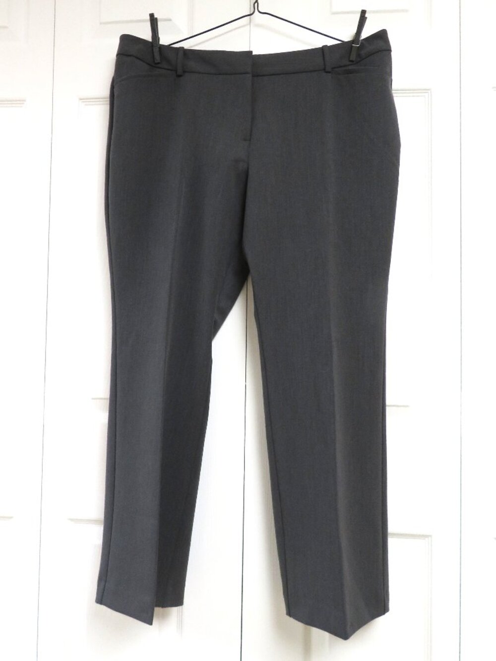 New! Worthington Perfect Trouser 16P Charcoal Gray Solid